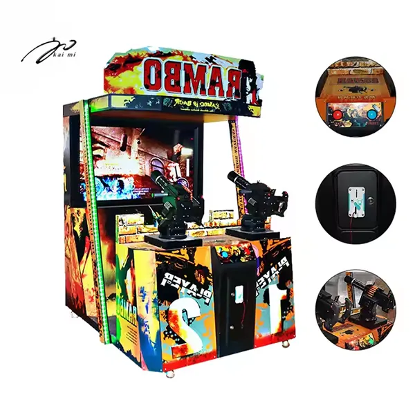 55 inch Stallone Coin Operated Simulator Game Machine 2 Gun Stallone Generation Shooting Game-1